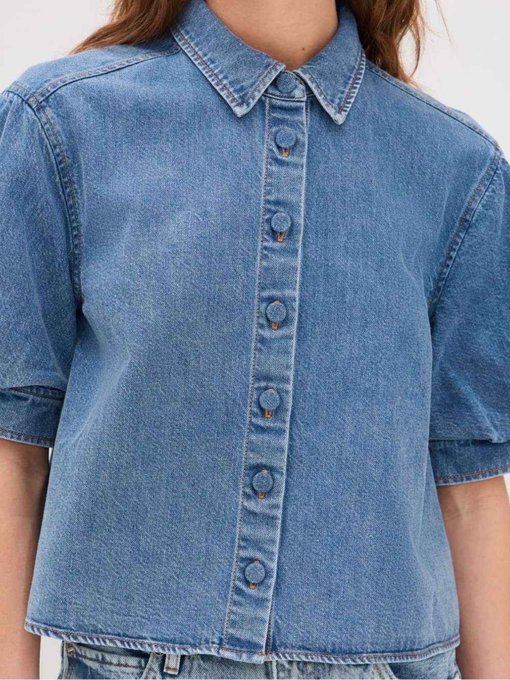 Frame Denim Billow Sleeve Shirt - Picture 1 of 4